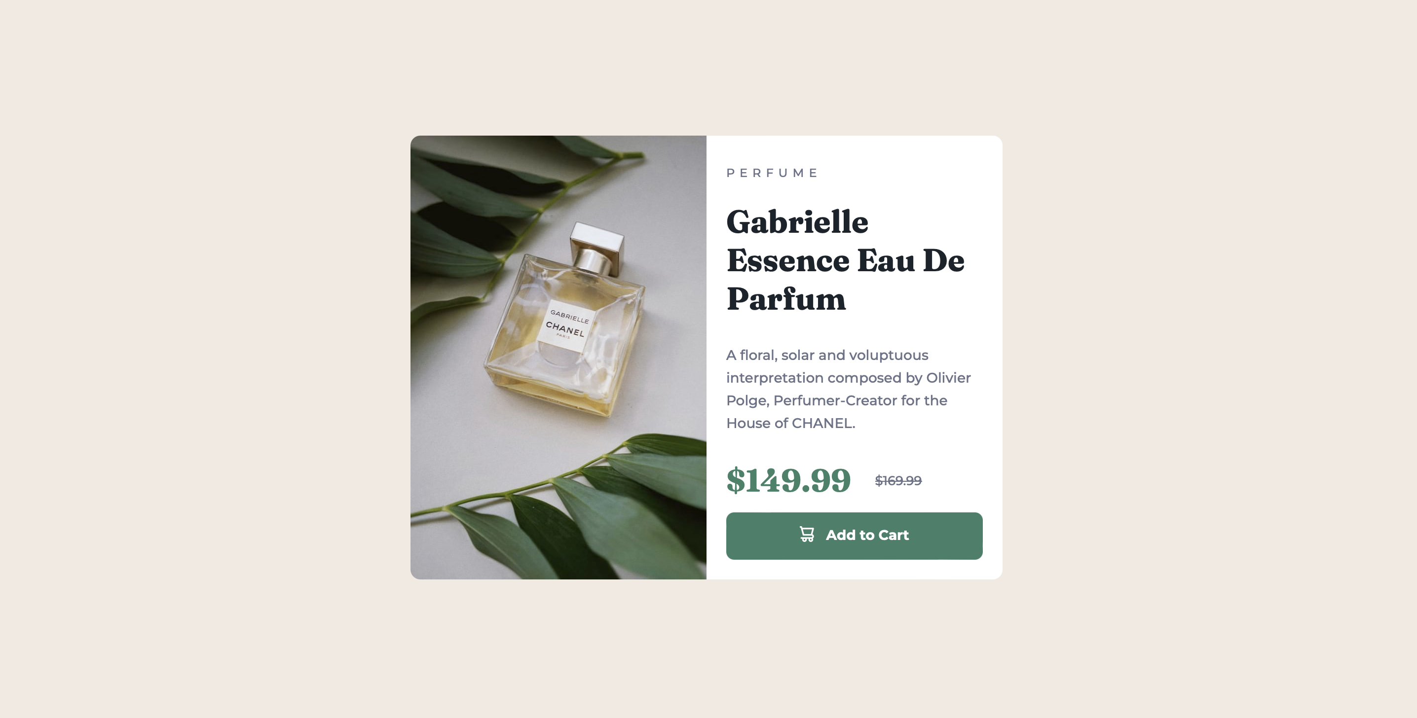 Product preview card component